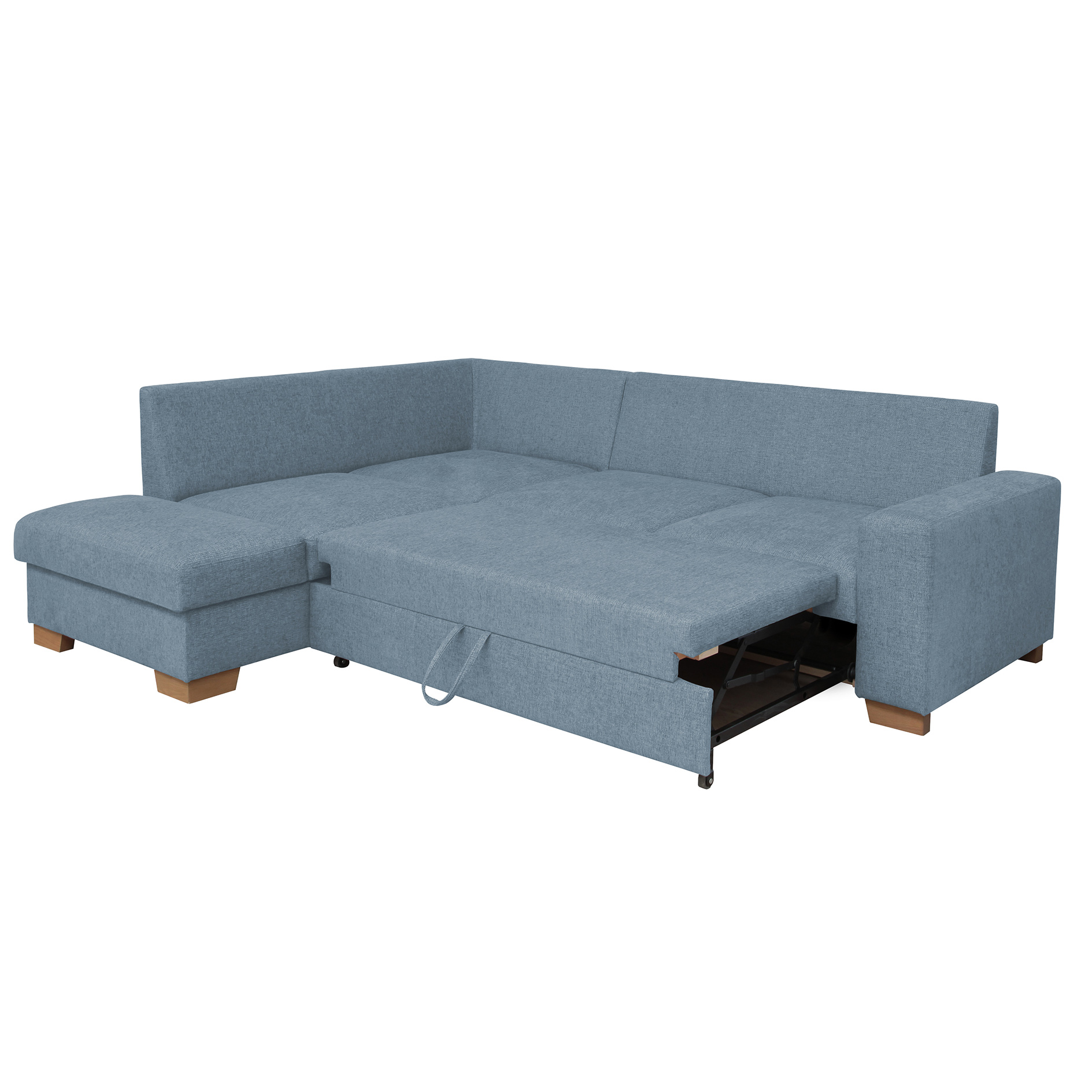 Ecksofa - ice - Liegefunktion - Staukasten - Ottomane links