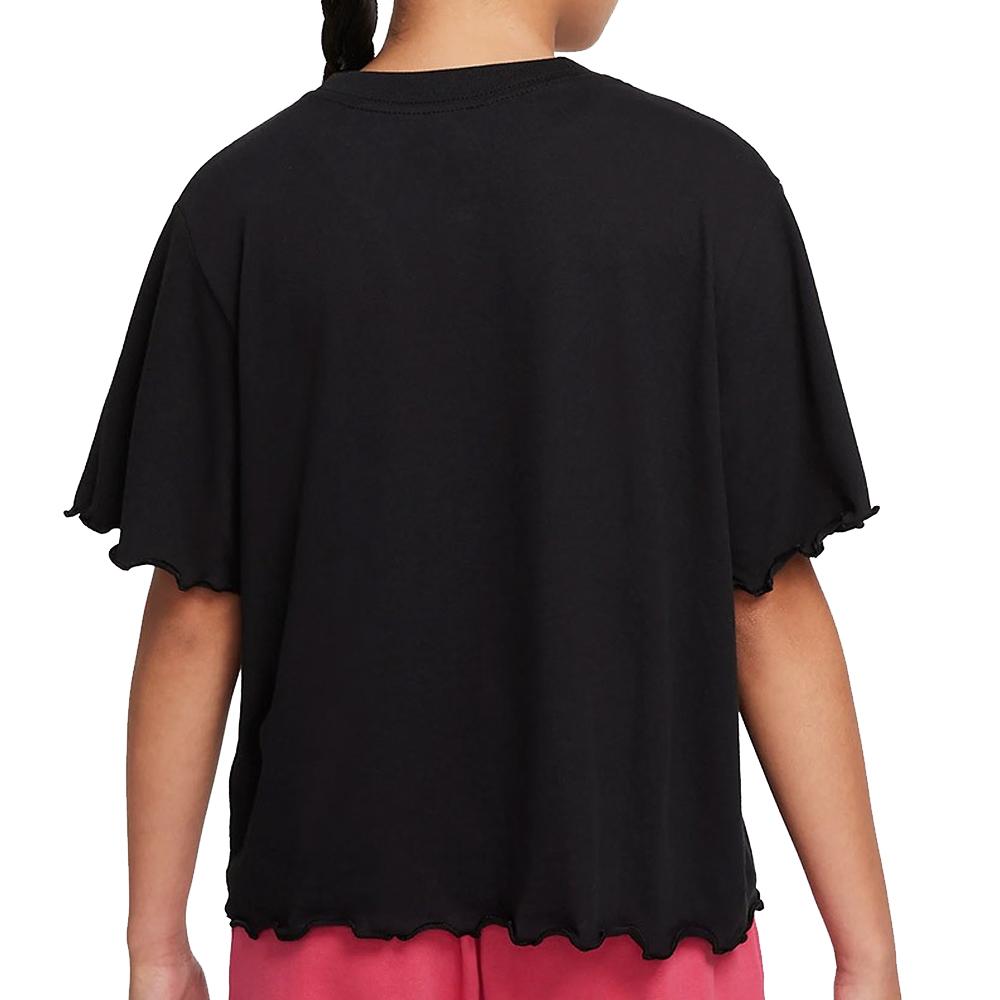 Nike T-shirt Noir Fille Nike Energy Boxy Frilly