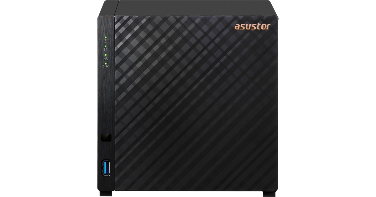 AsustorDrivestor 4 incl. 4x WD Red Plus 4 TB harde schijf nas  (Zwart, USB)