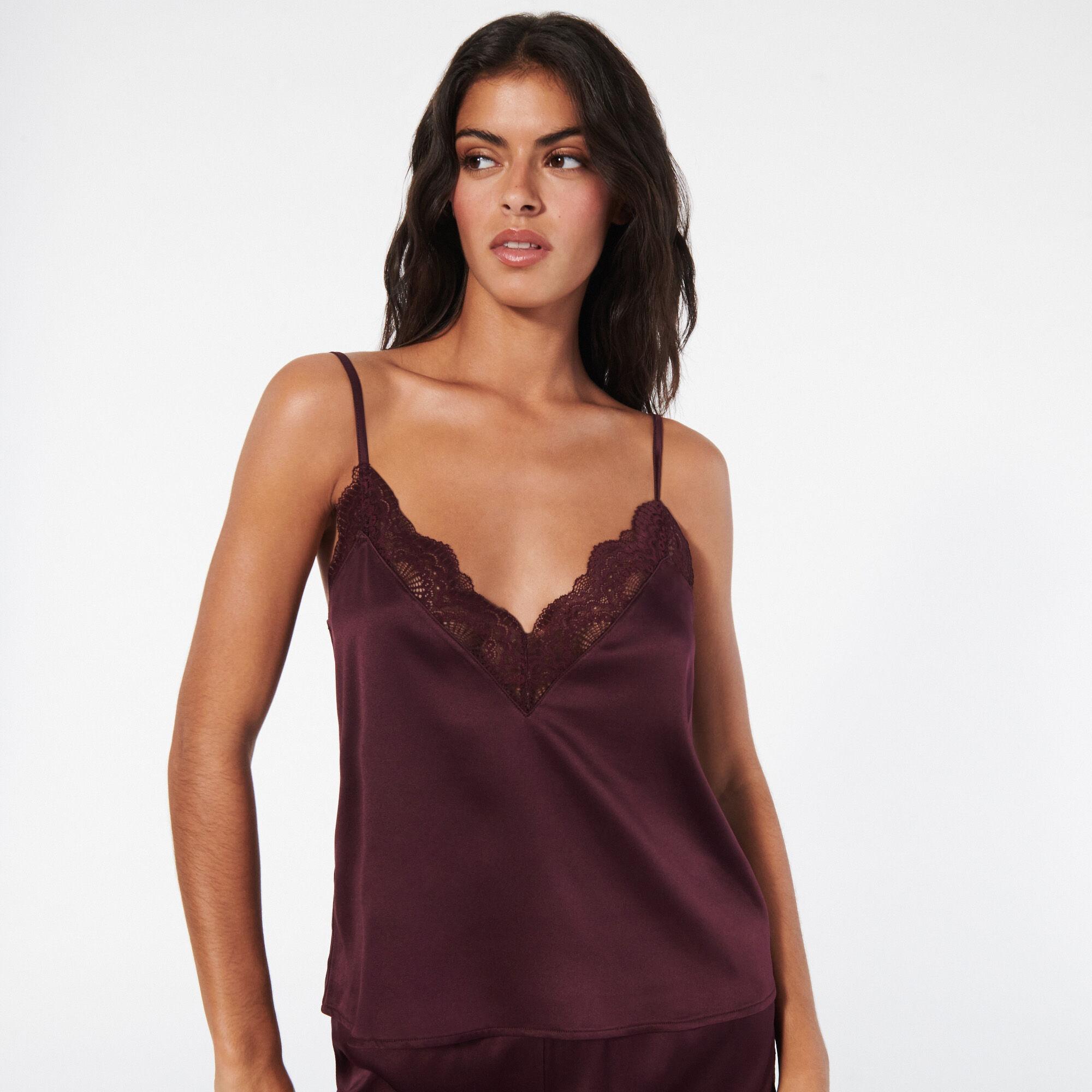 Débardeur de pyjama en satin