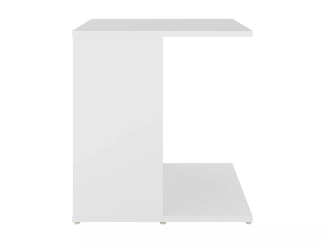 Table d'appoint Blanc 45x45x48 cm Aggloméré
