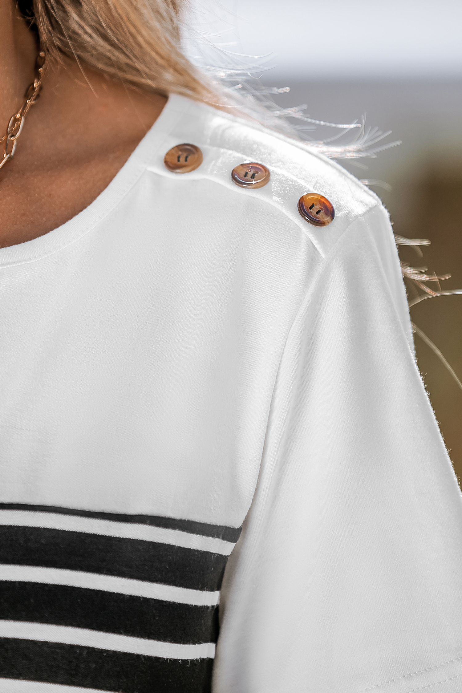 Robe midi à rayures marines
