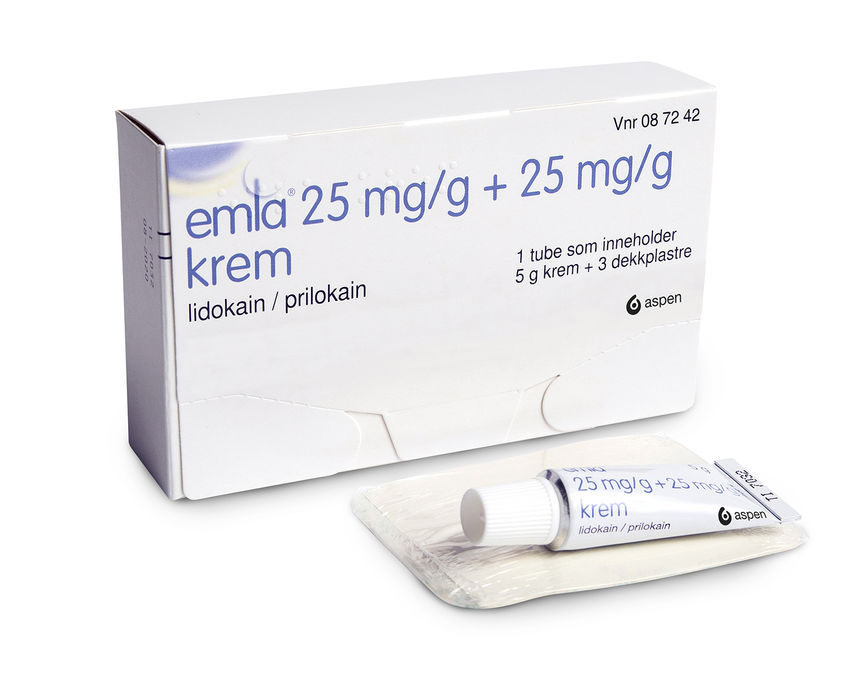 Emla krem 5g og 3 dekkplastre