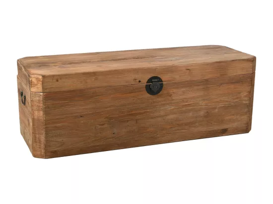Coffre en pin et métal REWOOD Rectangle