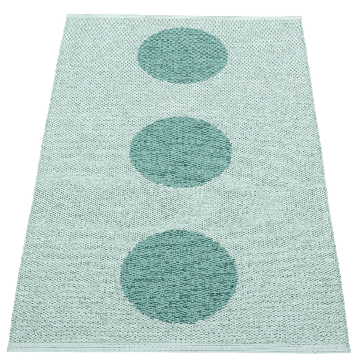 Pappelina Vera Pop teppe 70 × 120 cm, jade/turquoise