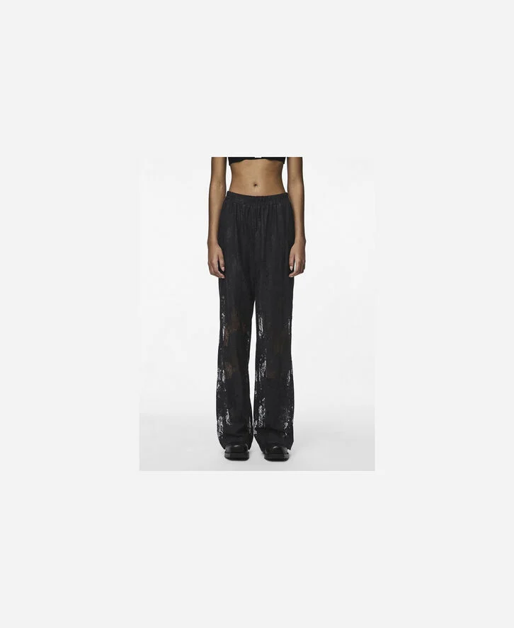 Pieces PCNORINNE HW STRAIGHT PANTS Sort