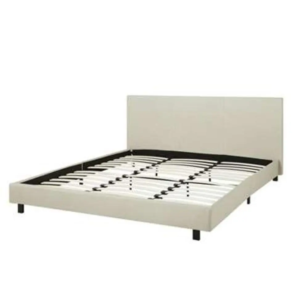ALBI - Tweepersoonsbed - Beige - 180 x 200 cm - Polyester