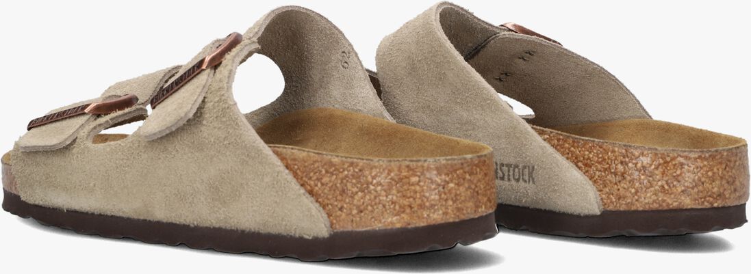 BIRKENSTOCK taupe birkenstock slippers arizona dames