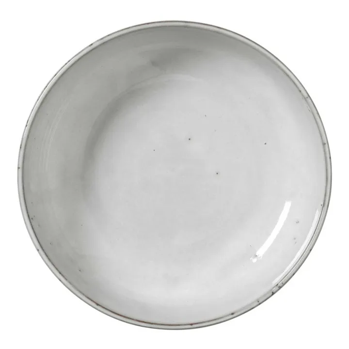 Broste Copenhagen Assiette creuse Nordic nordic sand en grès | Gris clair