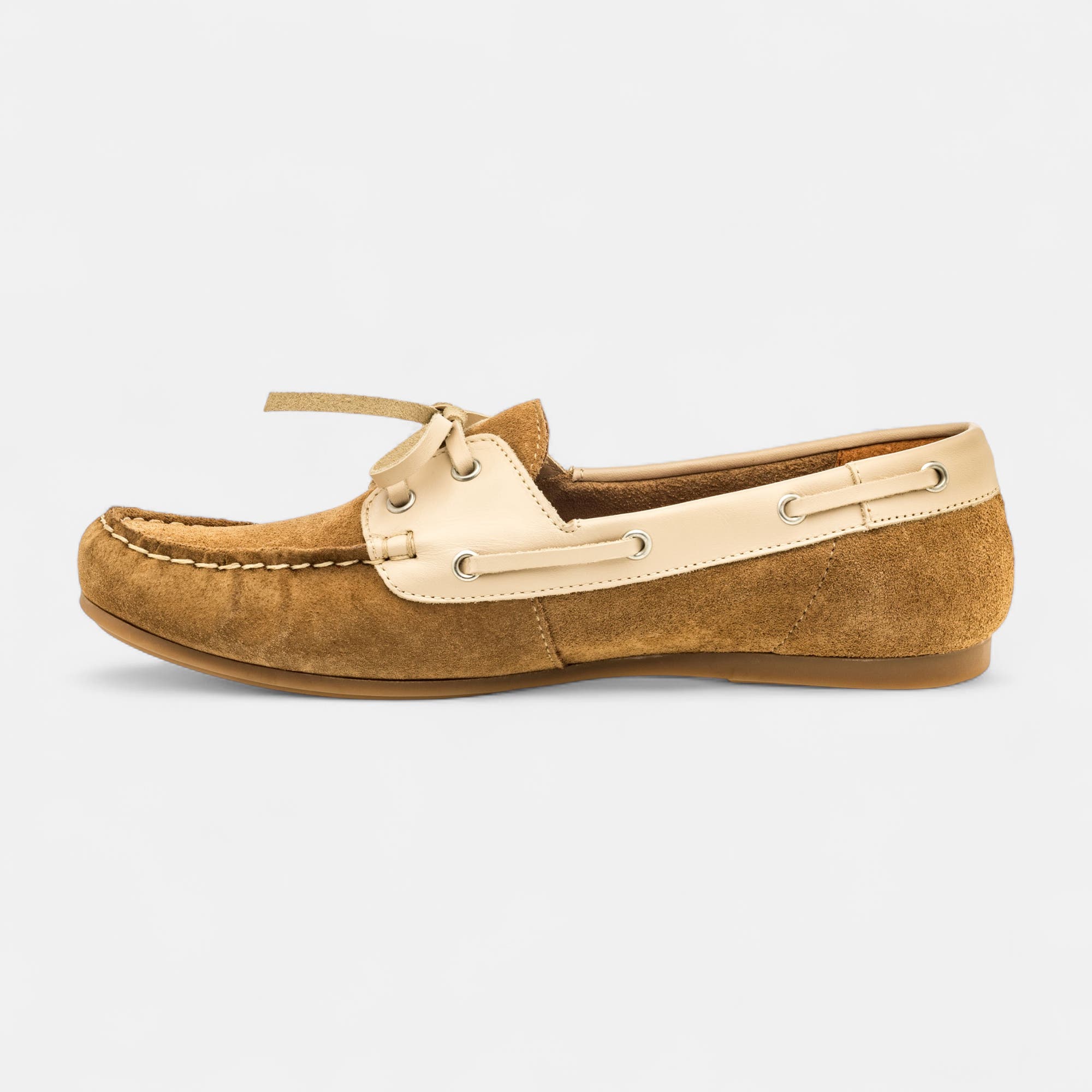 Mocassins Femme en cuir beige