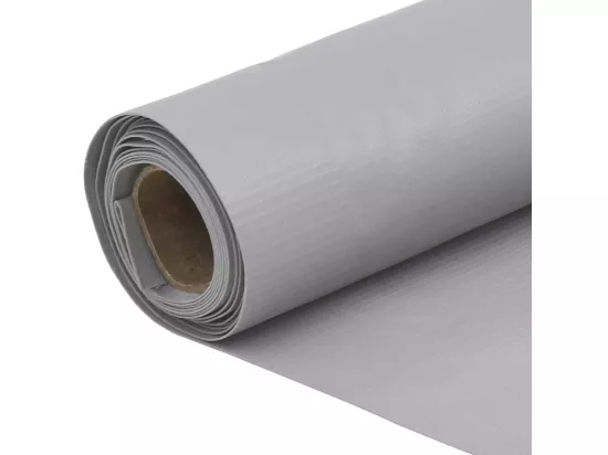 écran d'intimité de balcon gris 1000x90 cm PVC