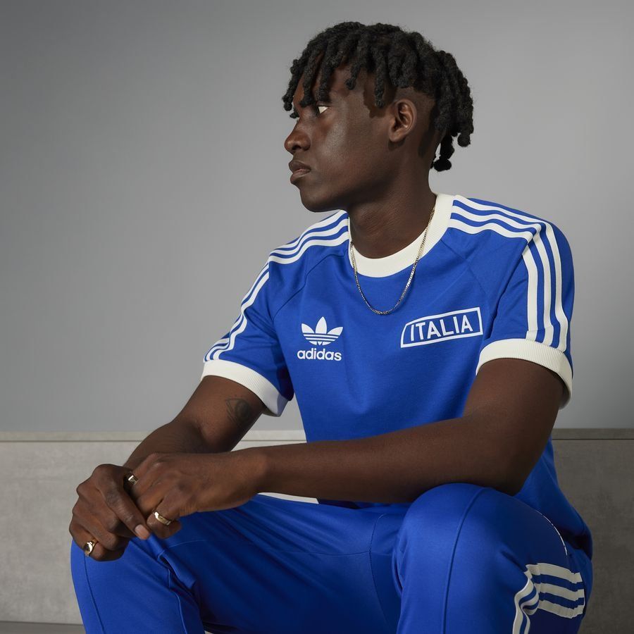 Italie T-Shirt OG 3-Stripes - Bleu/Blanc