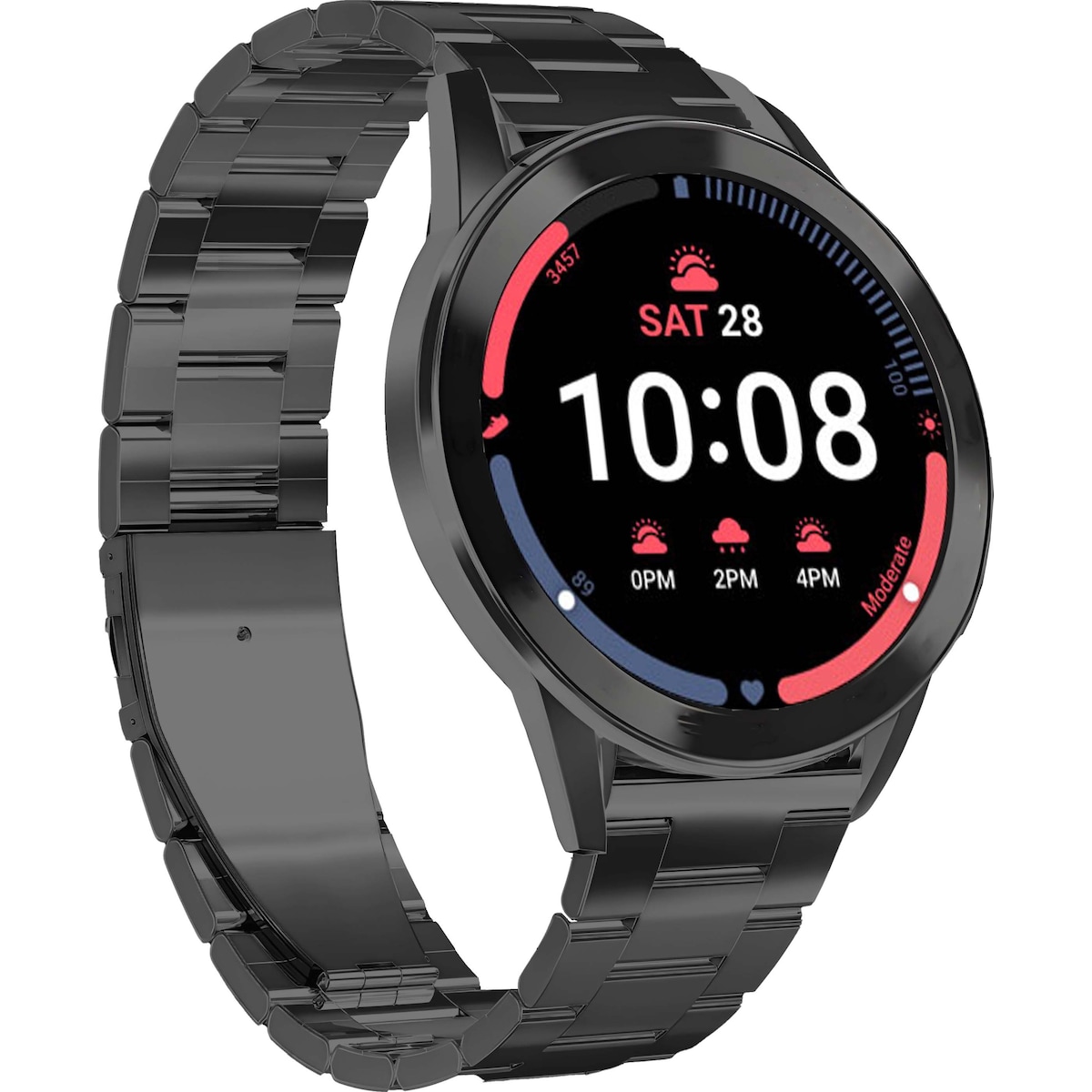Puro klokkereim til Samsung Galaxy Watch 6/4/4 Classic (sort)