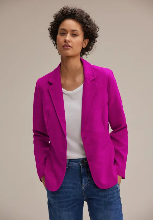 Twill Blazer - bright cozy pink