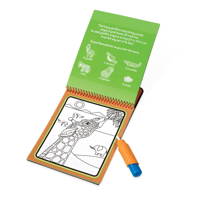 Water WOW!™ - Wassermalbuch - Safari - mit Stift