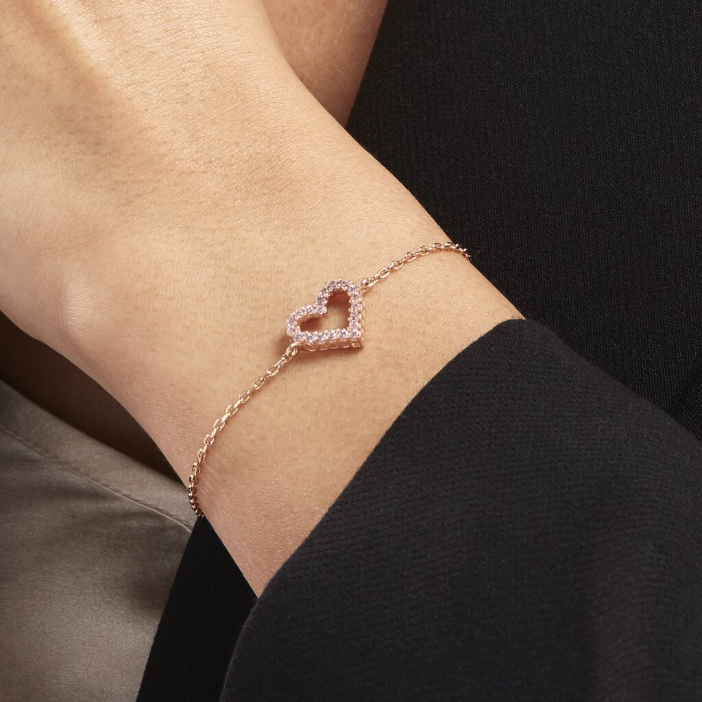 Bracelet Plaqué Or Jaune Fae Oxydes De Zirconium