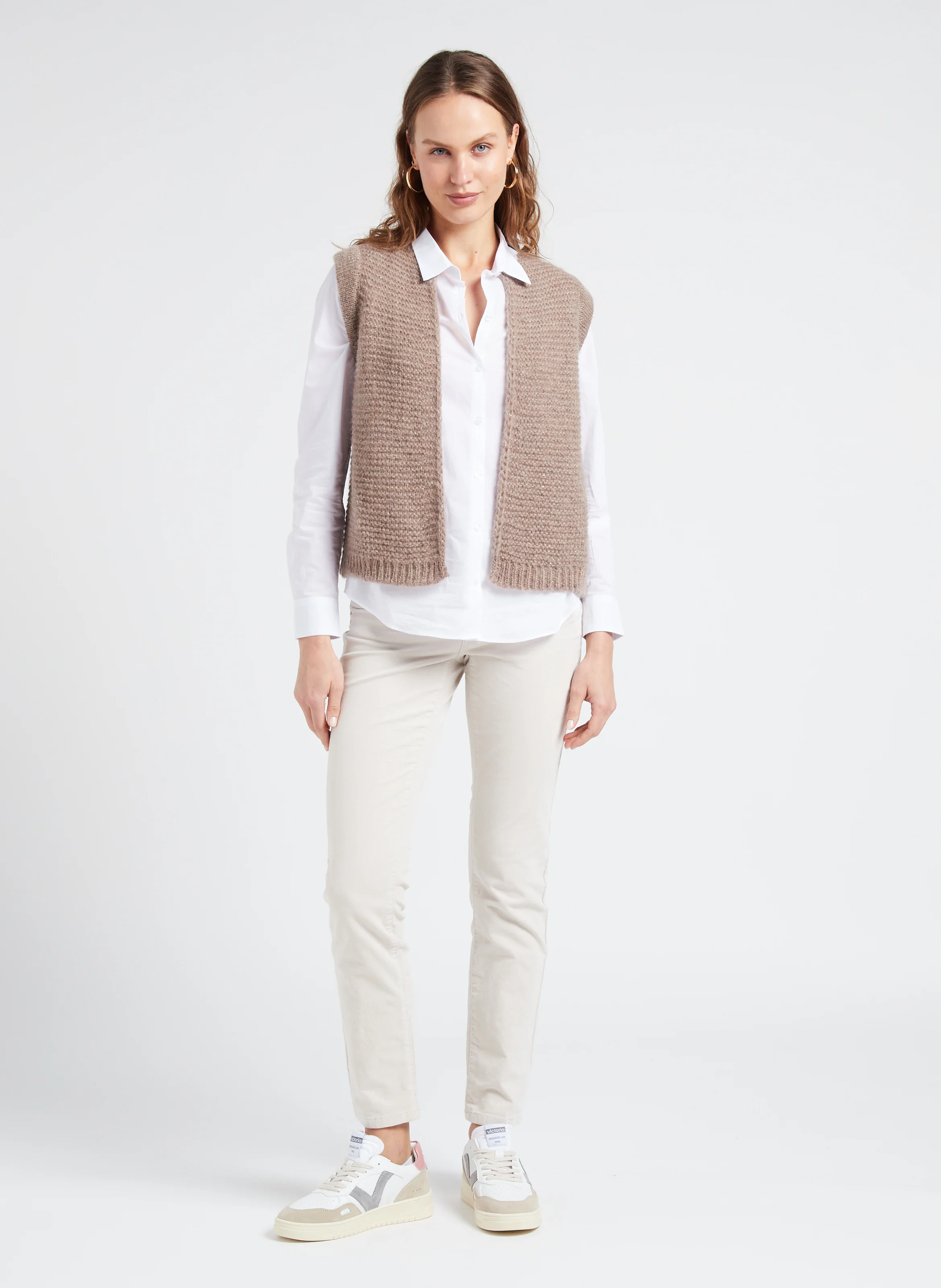 Baskets à plateforme en cuir velours | Rose