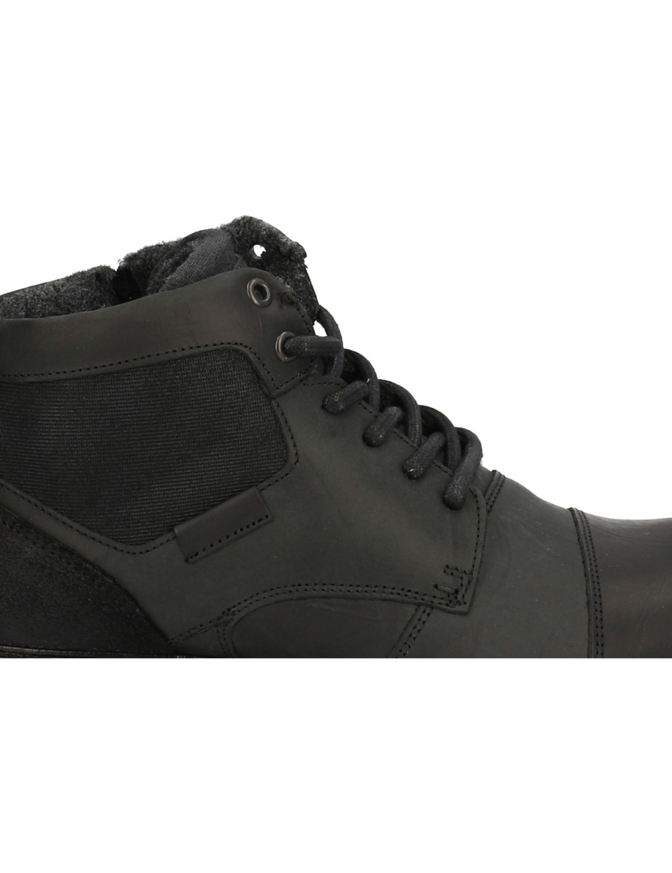 Lederkombination Boot