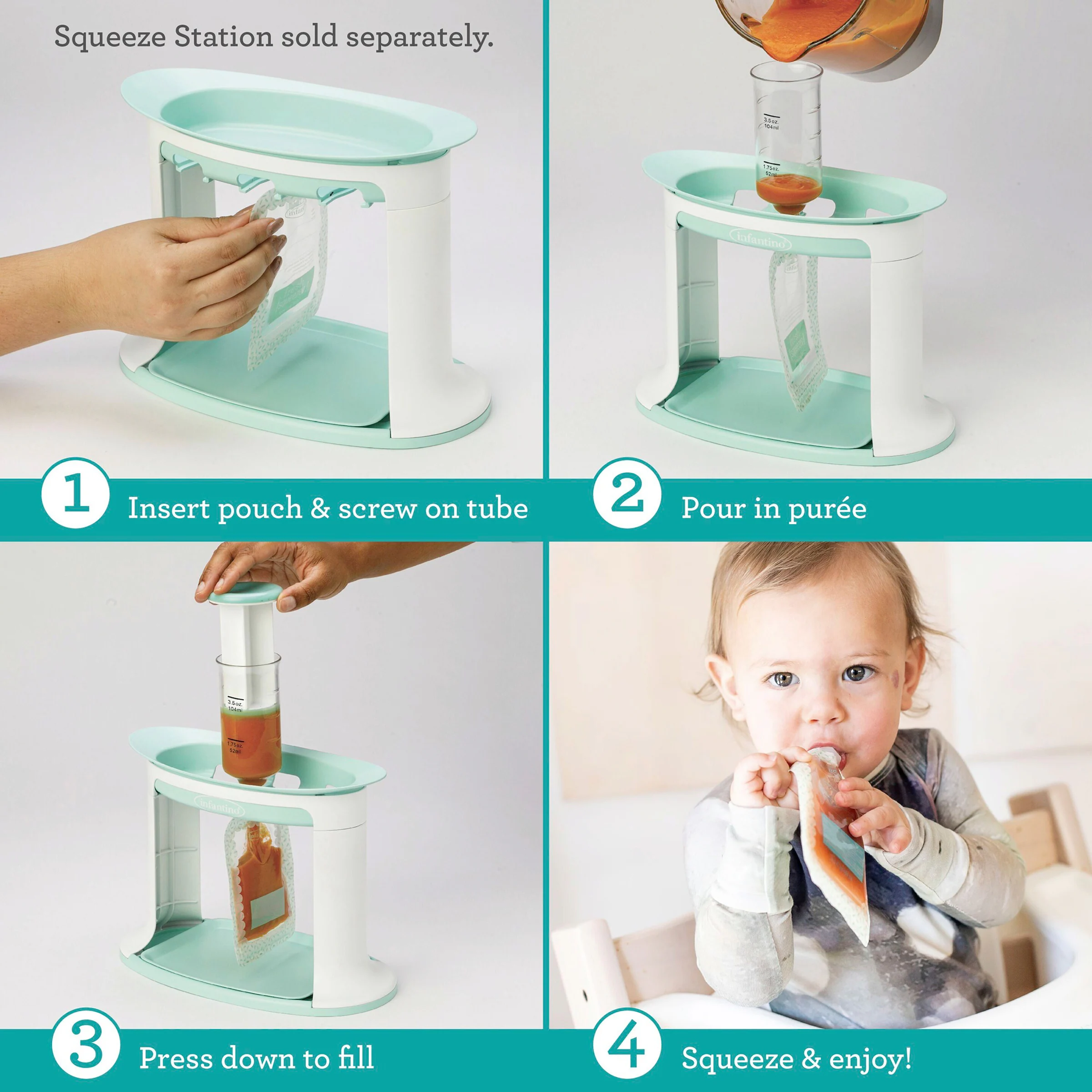 Infantino 25er-Pack Beutel für Squeeze Station