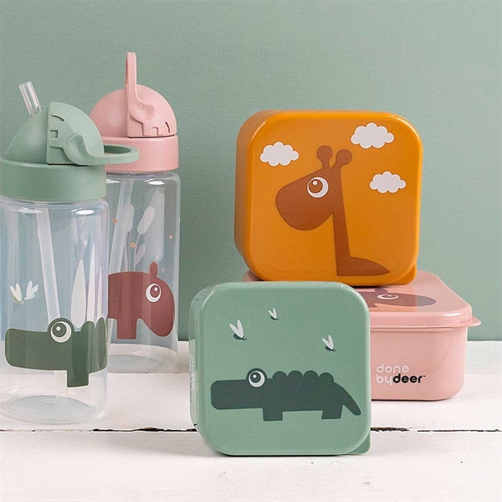 Done by Deer Yummy Mini Glass Deer Friends Grey - DonebyDeer