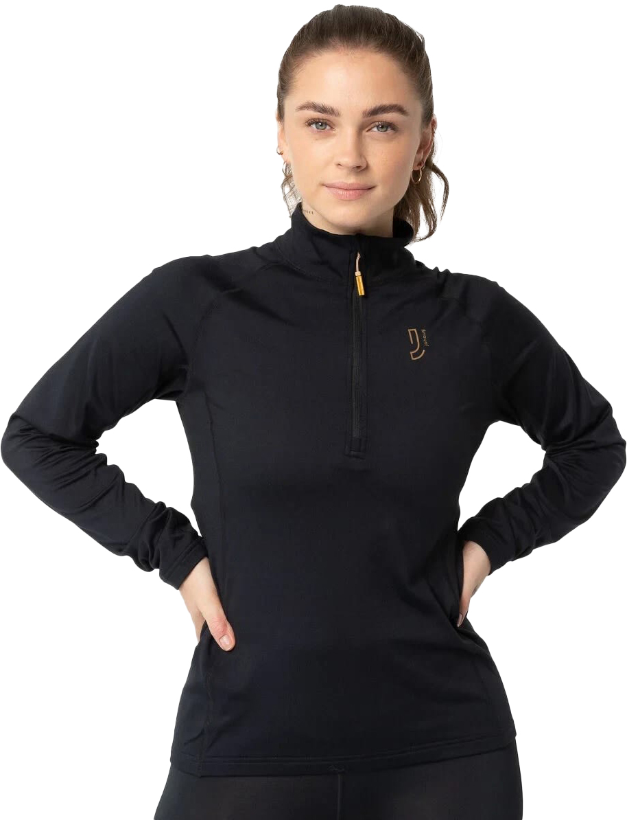 Elemental Half Zip Dame Black 1