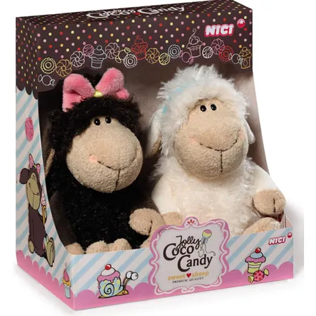 NICI Jolly Coco und Jolly Candy in Geschenkverpackung, 20cm