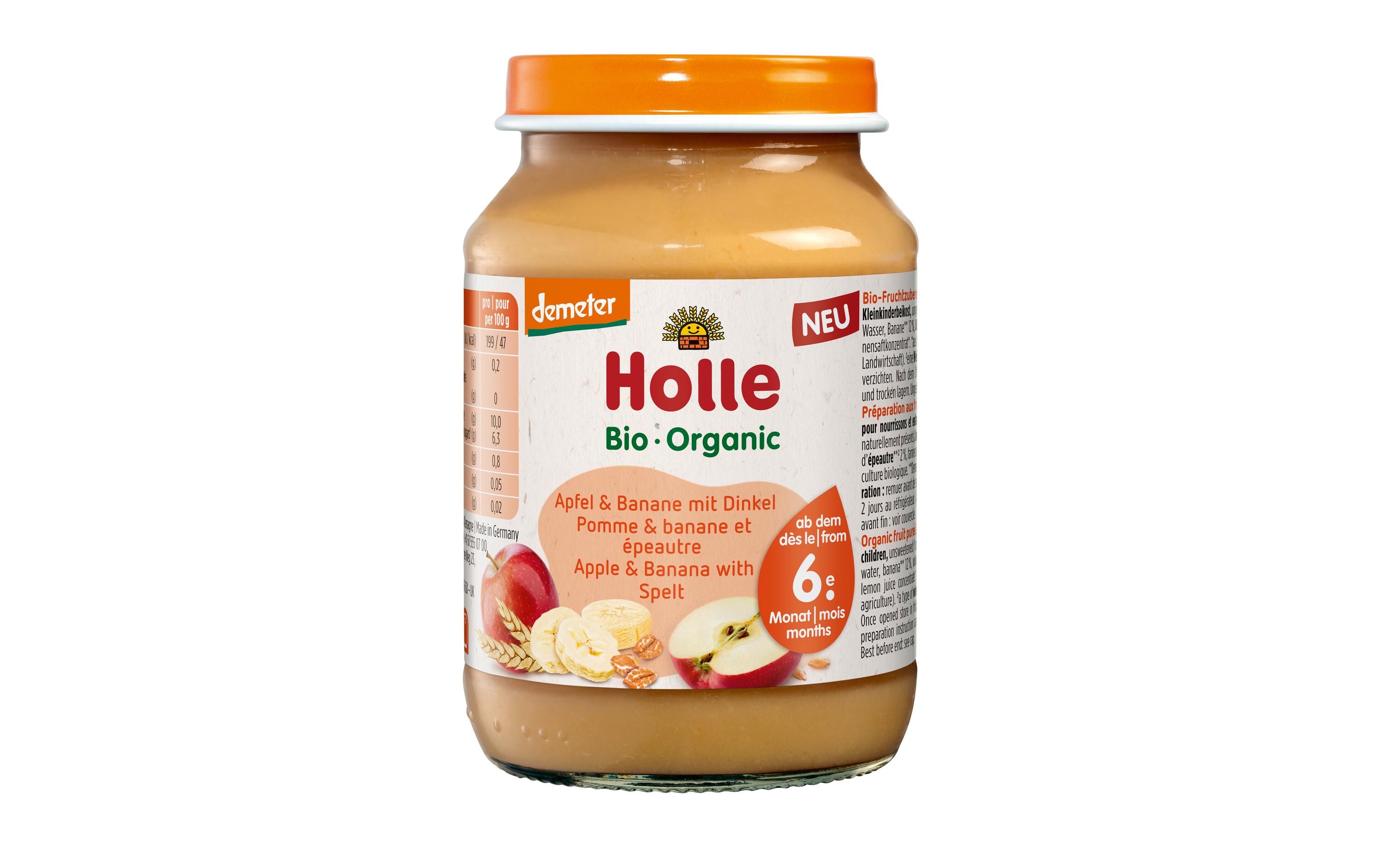 Früchte Apfel & Banane mit Dinkel 190 gBio-Früchtezubereitung mit Dinkel