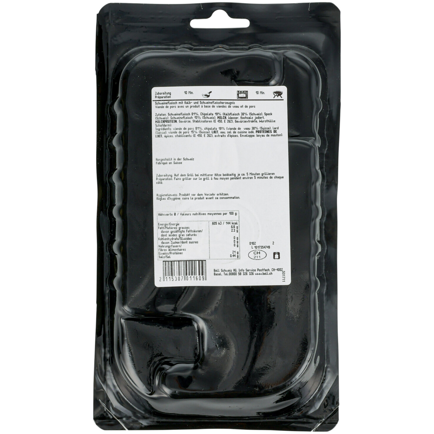 Bell Naturafarm Schweinsspiessli Stotzen & Cipolata ca. 250g