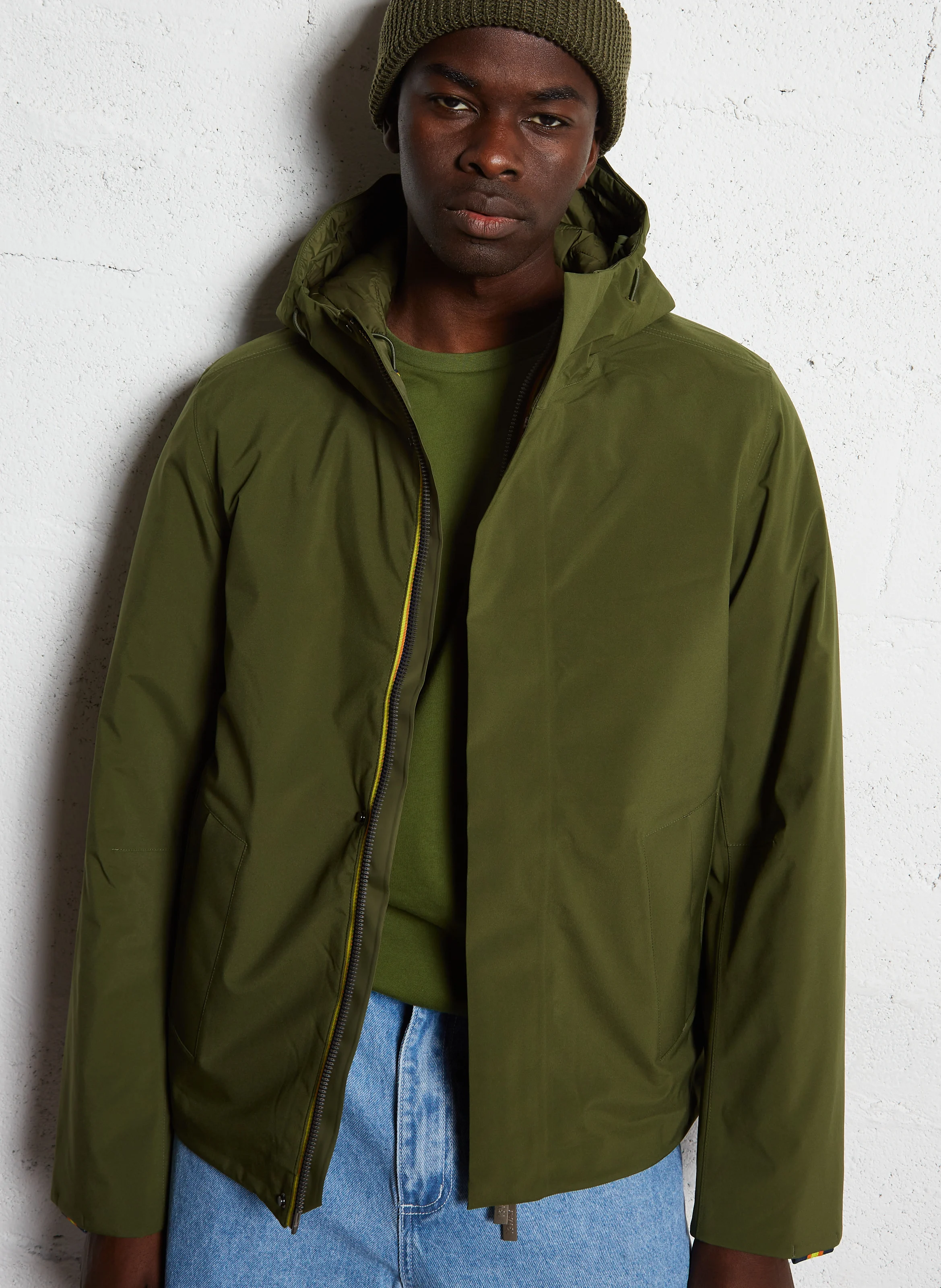 JACKEN BONDED PADDED - Parka à capuche | Vert