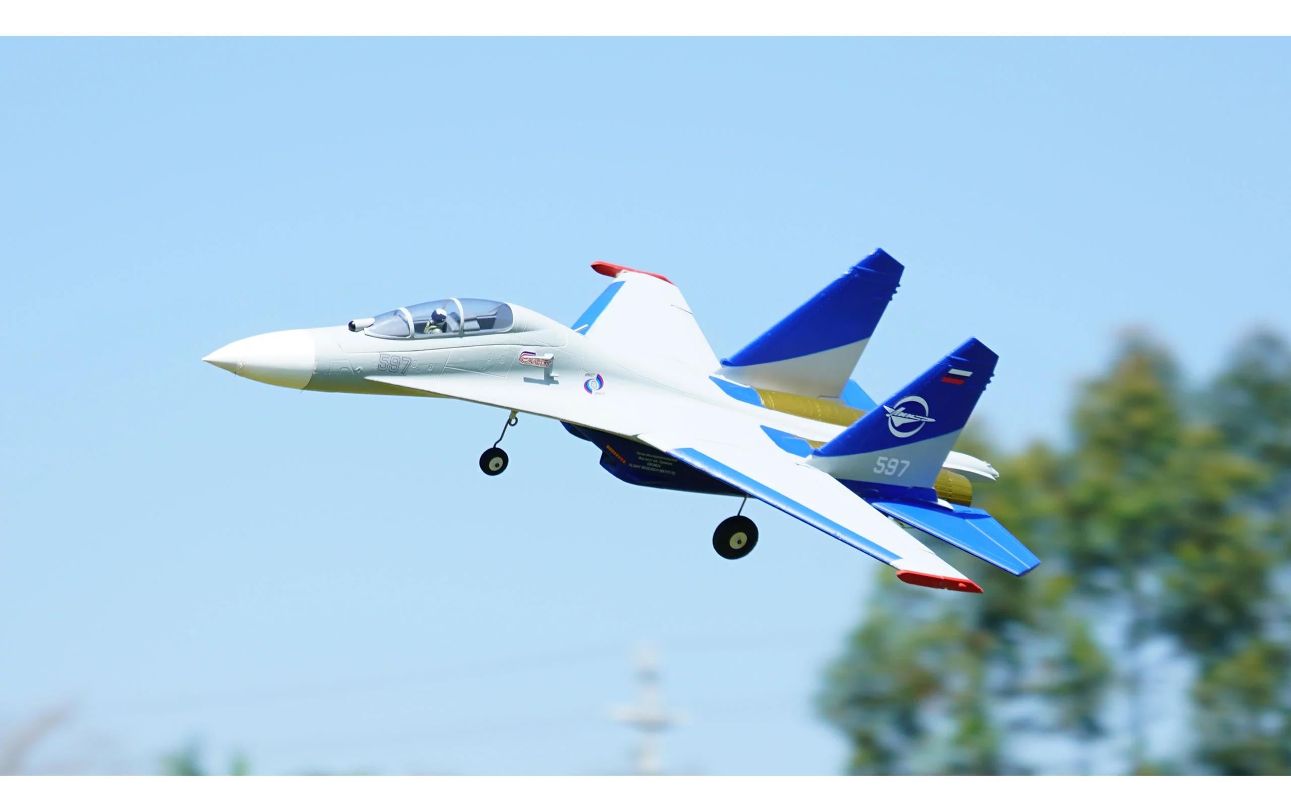 Impeller Jet XFly SU-27 50 mm Twin EDF Weiss, PNP<br>Semi-Scale Jet mit zwei 50 mm Impeller