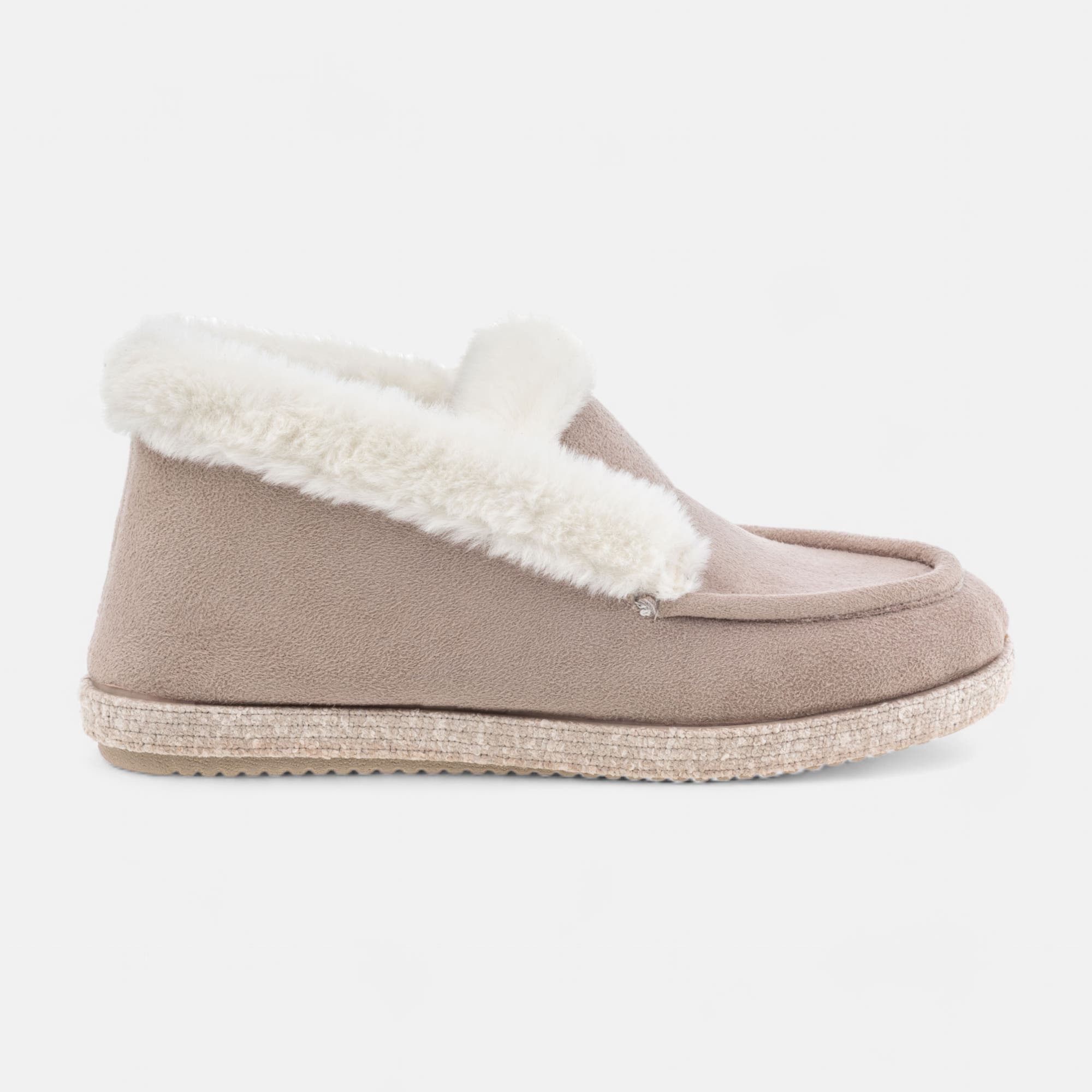 Pantoufles botillons Femme beige