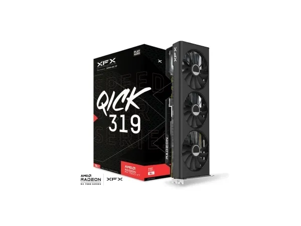 XFX Speedster QICK319 Radeon RX 7800 XT - Core Edition - grafikkort - Radeon RX 7800 XT - 16 GB GDDR6 - PCIe 4.0 - HDMI, 3 x DisplayPort