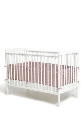 Minitude  Kviltet Sengekant 360, Dusty Rose