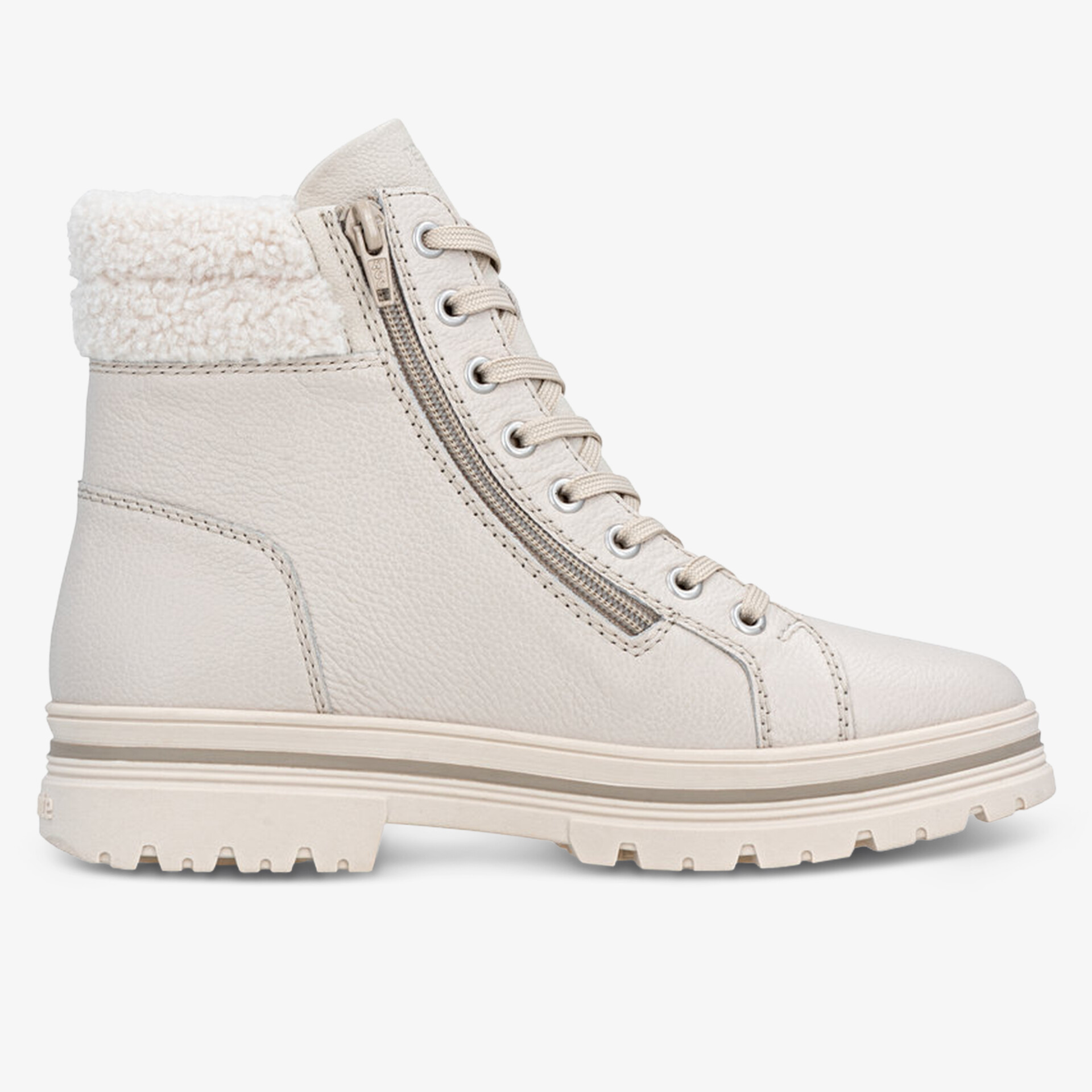 remonte Damen Schnürstiefeletten beige