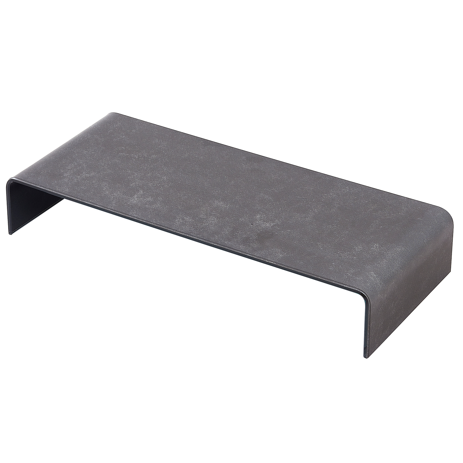 TV-Aufsatz - Zementoptik - Glas - 60 cm breit