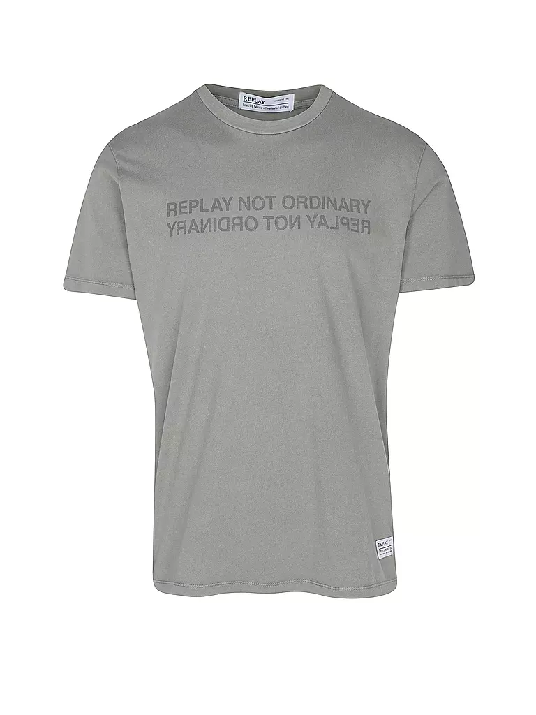 REPLAY T-Shirt hellgrau