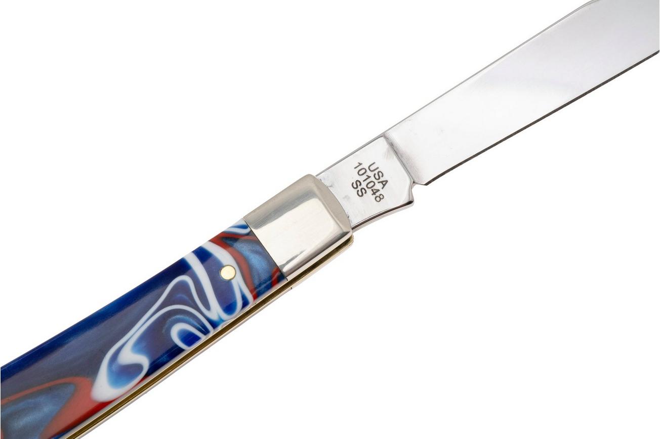 Case Slimline Trapper Smooth Patriotic Kirinite, 11229, 101048 SS zakmes
