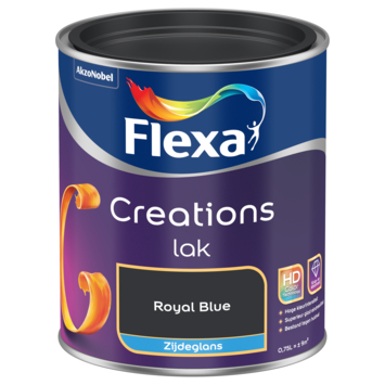 Flexa Creations binnenlak zijdeglans royal blue 750 ml