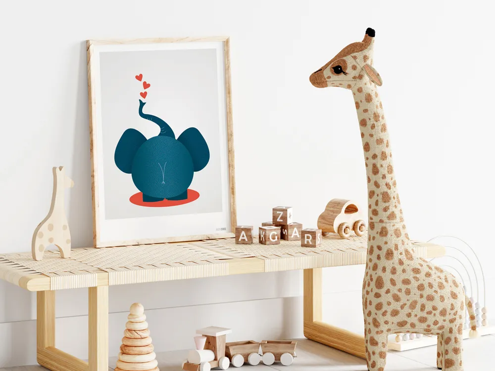 Poster&Frame Plakat - Elefant