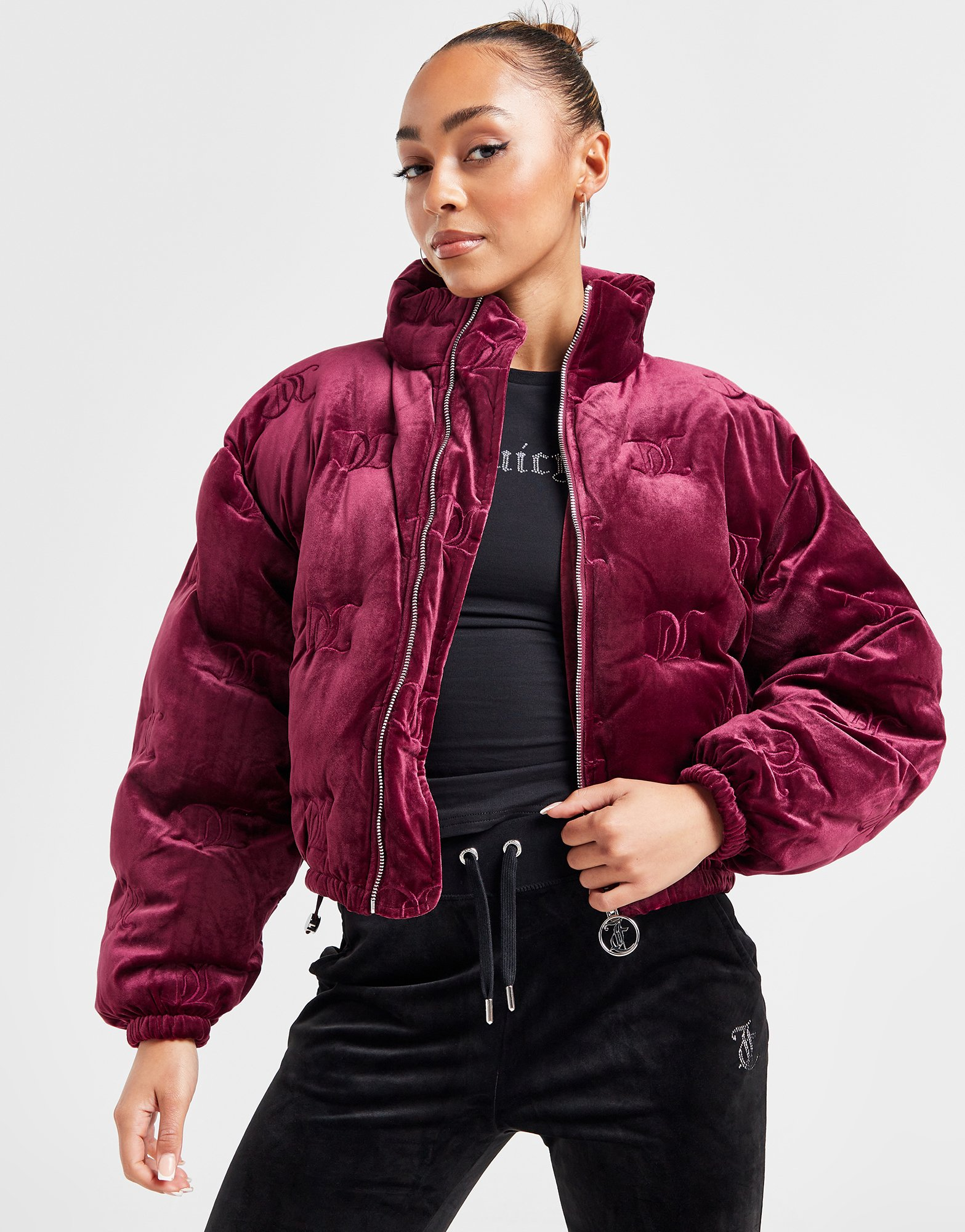 JUICY COUTURE Doudoune Velours Imprimé Femme