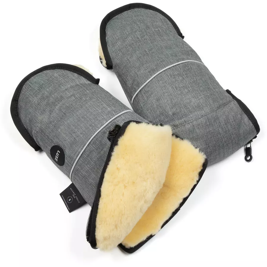 Werner Christ Baby Handwärmer GLOVY LUXE grau