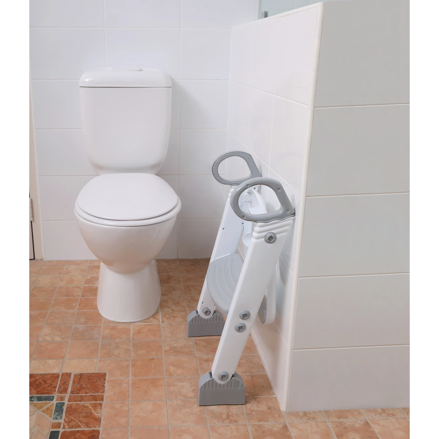 Dreambaby® Toilettentrainer mit Leiter in grauweiß