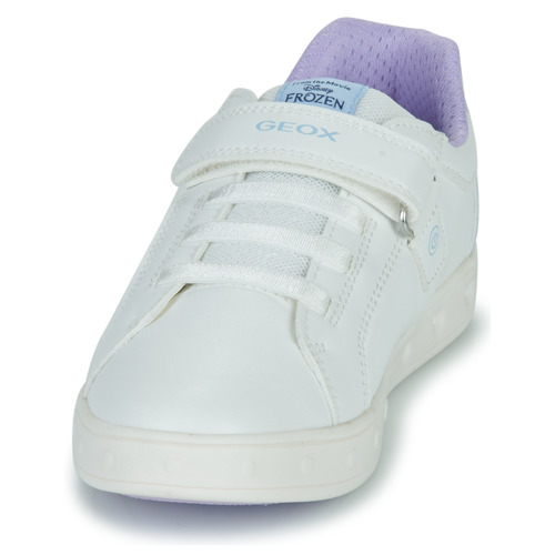 Geox - J SKYLIN GIRL D - Blanc / Iridescent / Argenté