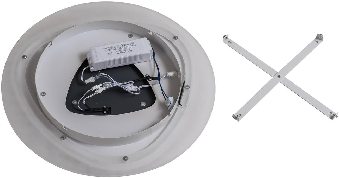 Lindby LED Deckenleuchte Rebeka dimmbar mit Leselampe (Modern) in Weiß aus Metall (1 flammig,) - Lampe Deckenlampe Wohnzimmerleuchte