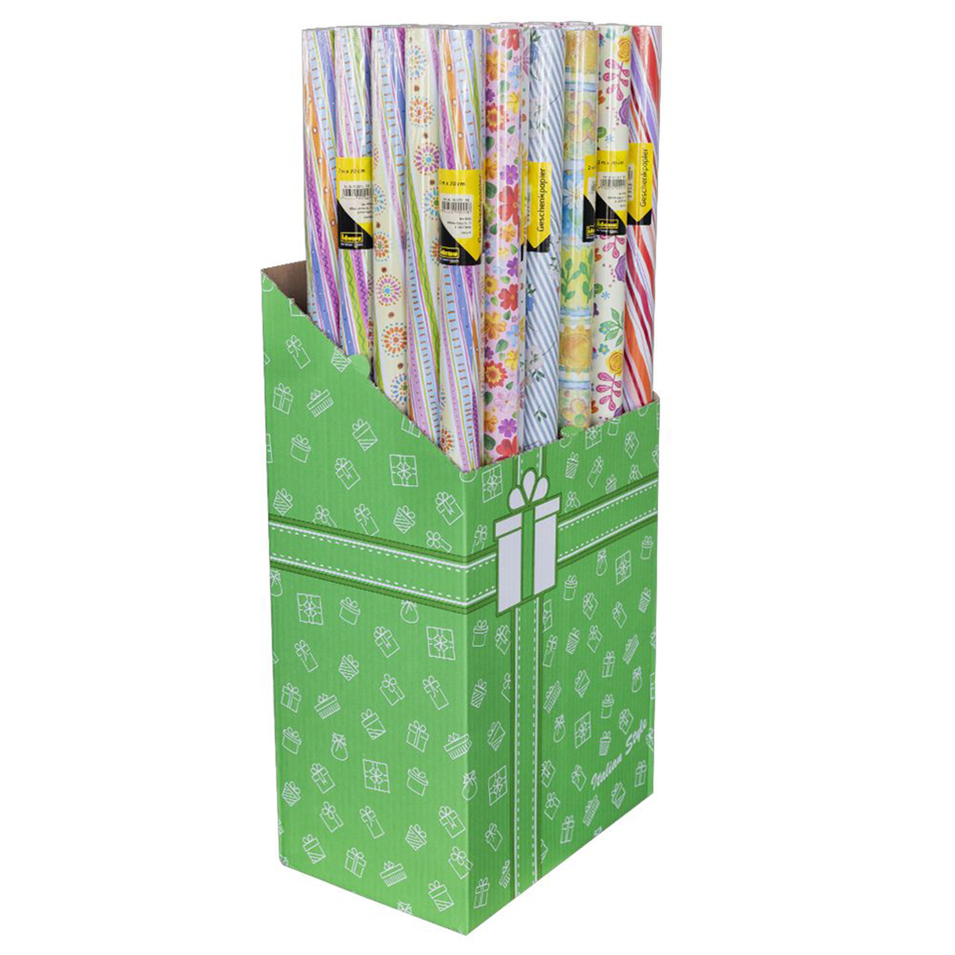 Geschenkpapier - sortierte Designs - 70x200 cm