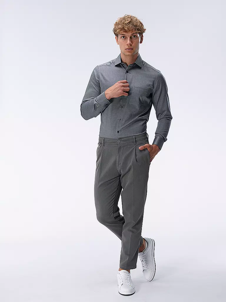 OLYMP Hemd Modern Fit grau