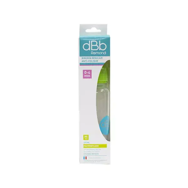 Mamadeira dBb Remond Regul'Air, Verde Translúcido, 270ml