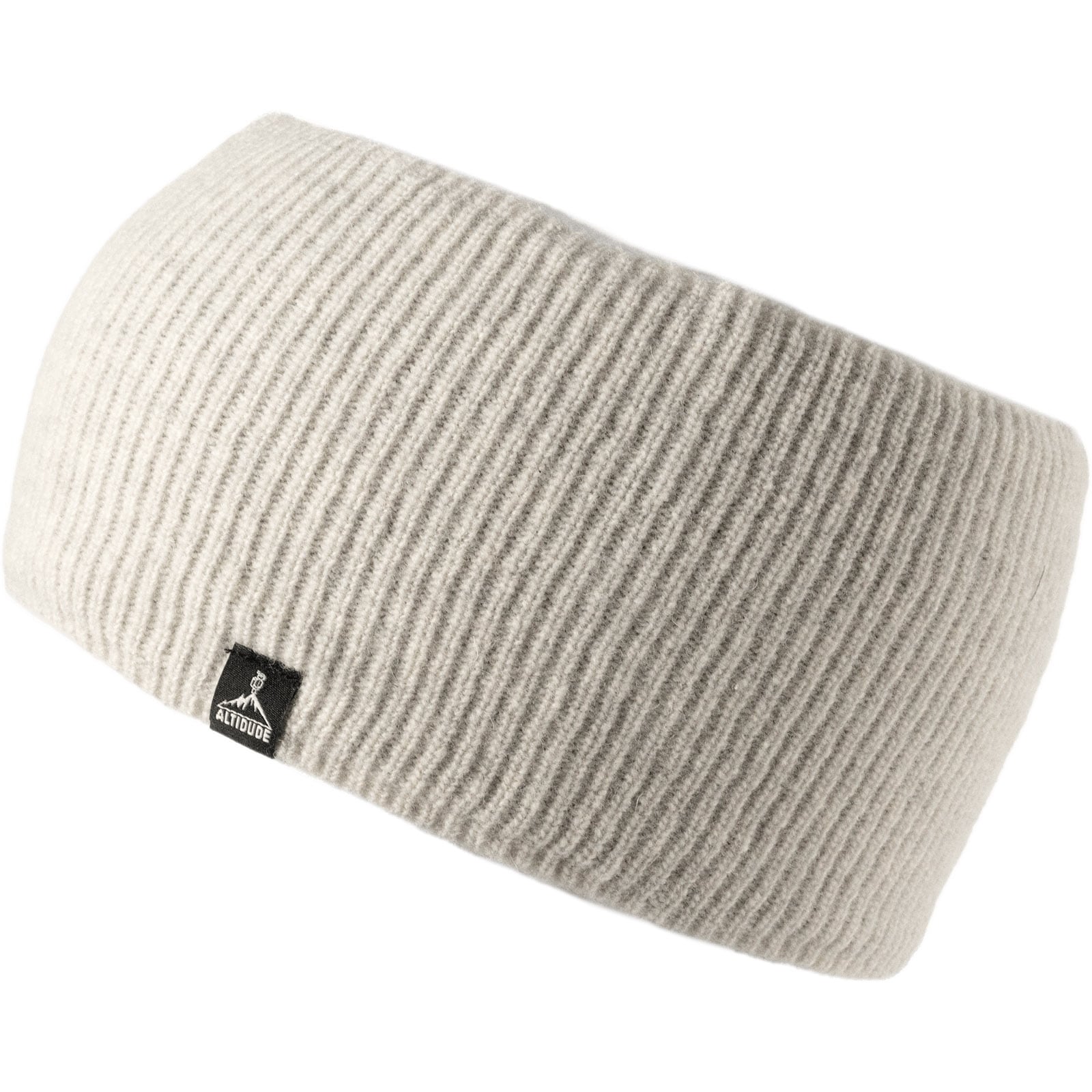 ALTIDUDE Merino Stirnband Hermit Ripp Strick Kopfband Ohren Schützer Lamm Wolle Farbe: sand