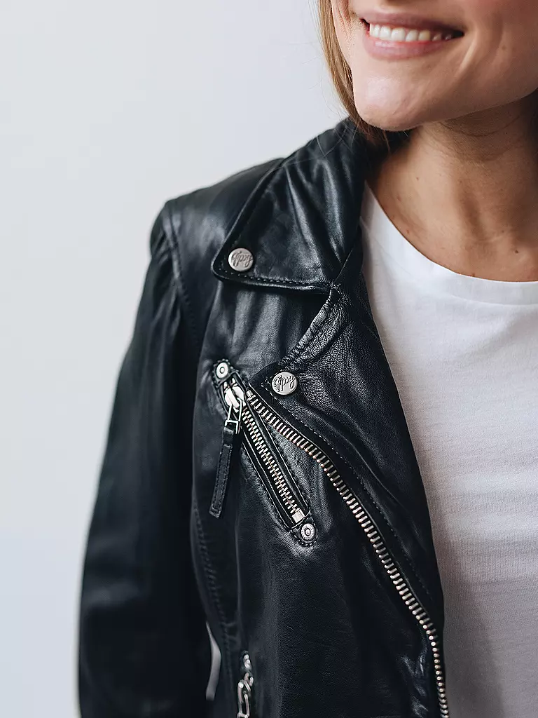 GIPSY BY MAURITIUS Lederjacke schwarz