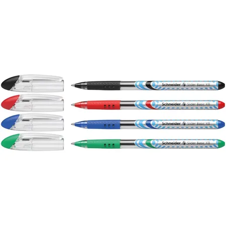 Schneider Kugelschreiber Slider Basic XB, 4er-Etui
